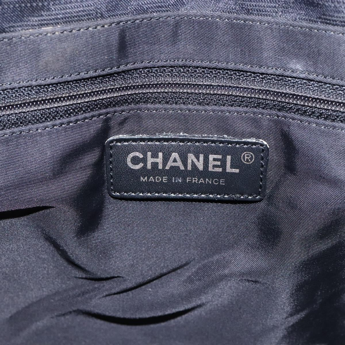 Chanel Travel Line Tote Nylon, BLACK, NYLON, Travel bag