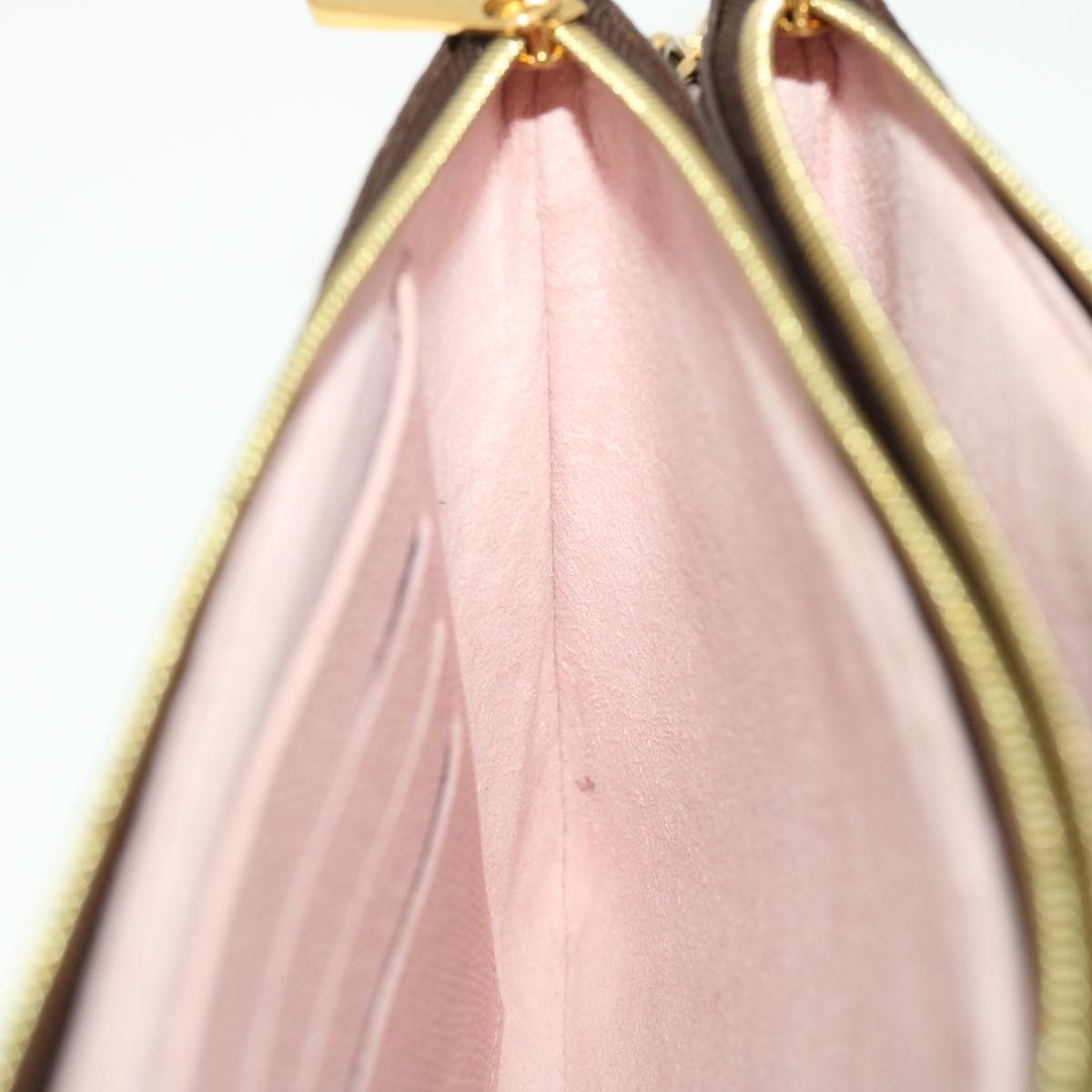 Louis Vuitton Double Zip Pochette Limited Edition Vivienne Xmas Monogram Canvas, BROWN, CANVAS, Clutche & pouche