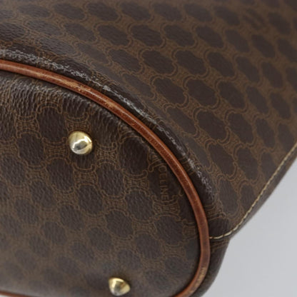 Celine Vintage Macadam Tote bag Canvas, BROWN, PVC, Tote bag