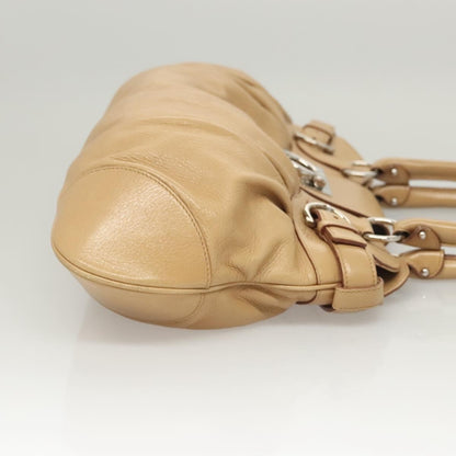 Salvatore Ferragamo Marisa Satchel Leather, BEIGE, LEATHER, Handbag