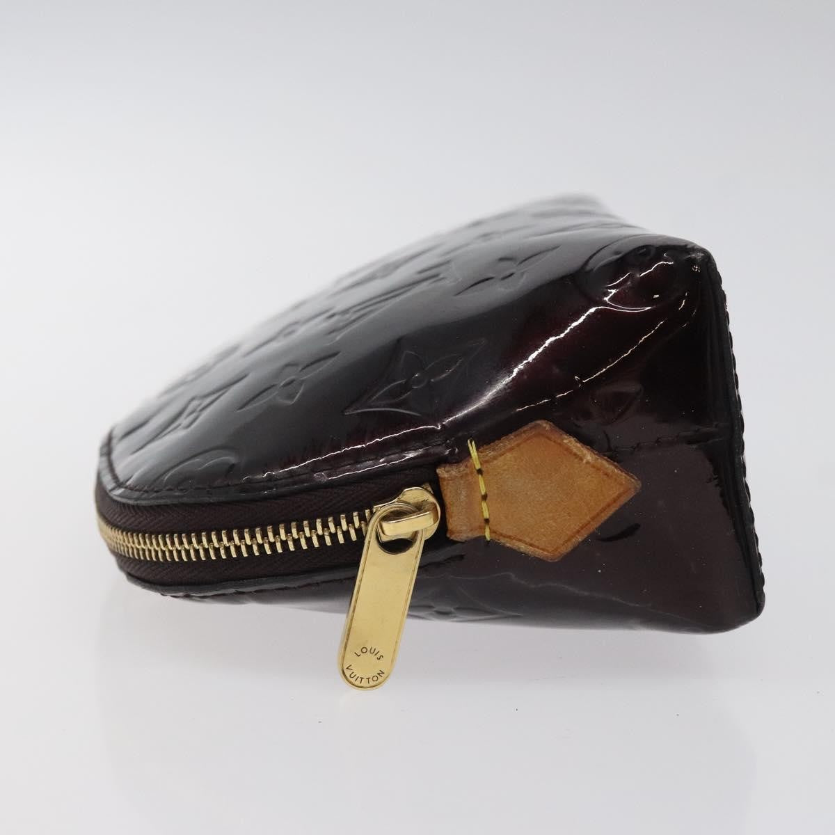 Louis Vuitton Cosmetic Pouch Monogram Vernis, BURGUNDY, PATENT_LEATHER, Toiletry Case