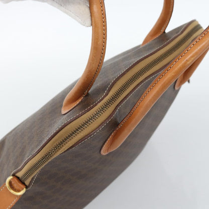 Celine Vintage Macadam Handbag Canvas, Brown, Canvas, Handbag