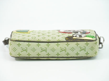 Louis Vuitton Conte De Fees Pochette Monogram Patchwork, KHAKI, CANVAS, Shoulder bag