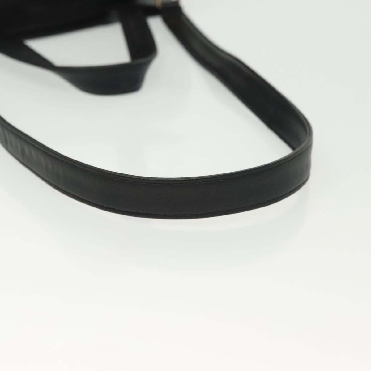 Loewe Anagram handbag Leather, BLACK, LEATHER, Handbag