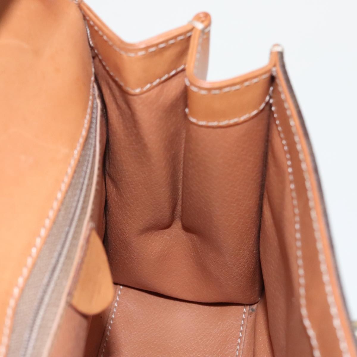 Celine Vintage Macadam Handbag Macadam, BROWN, CANVAS, Handbag