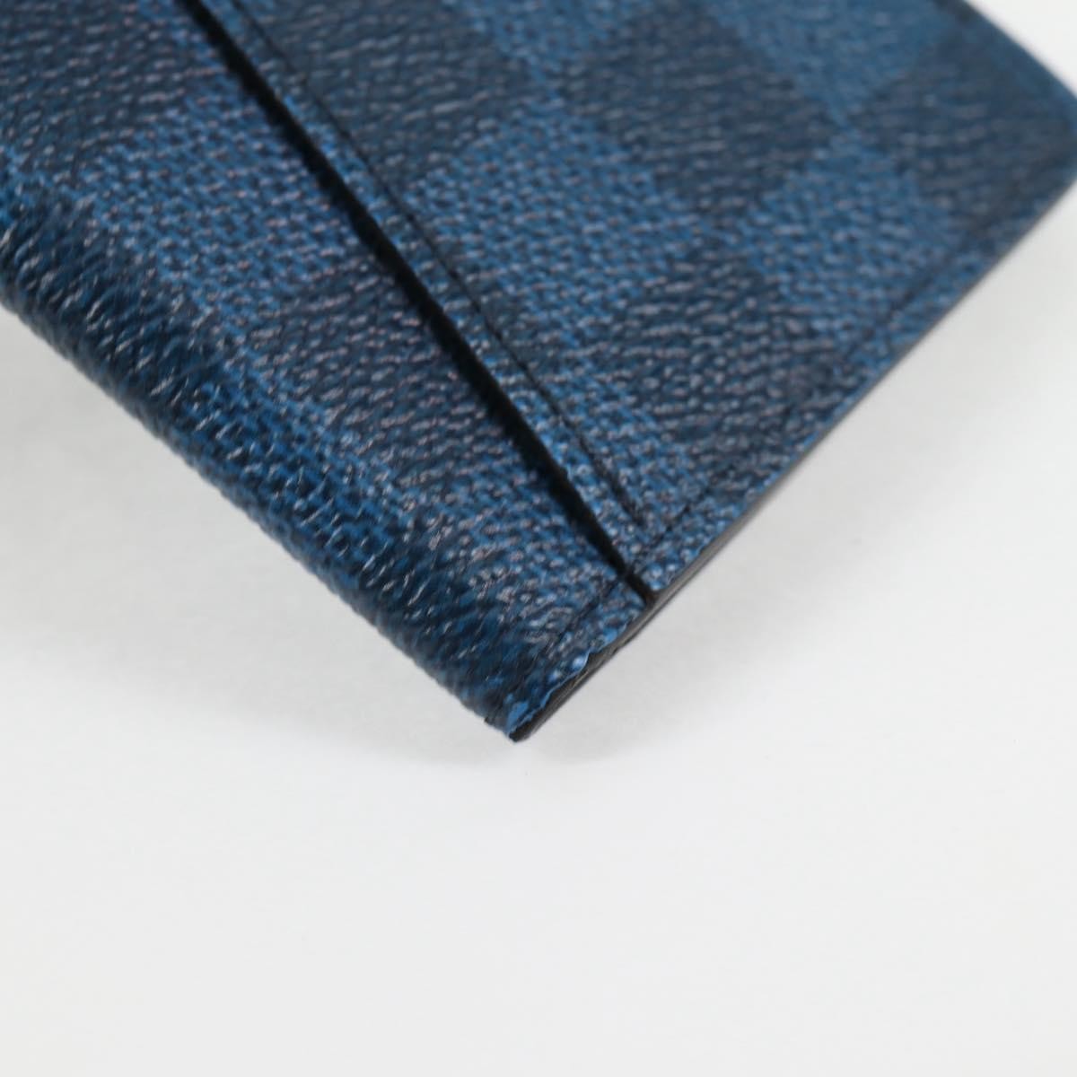 Louis Vuitton Graphite Card Case Monogram Damier, BLUE, CANVAS, Card Holders