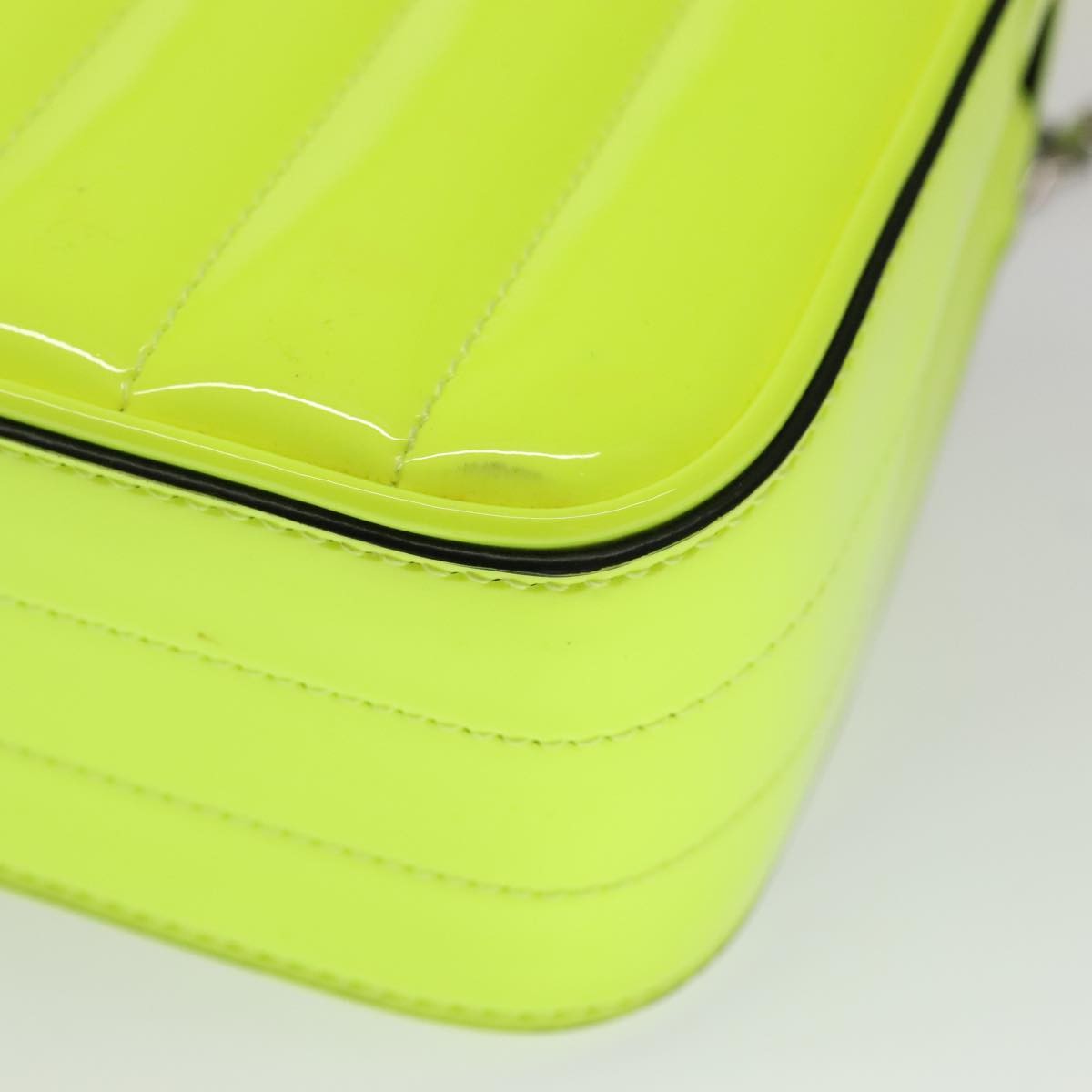 Saint Laurent Vicky Crossbody Bag Vertical Quilted Patent, YELLOW, PATENT_LEATHER, Crossbody bag