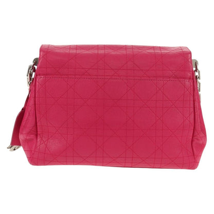 Christian Dior Long Chain Miss Dior Bag Cannage Quilt Lambskin, PINK, LEATHER, Shoulder bag
