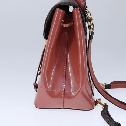 Louis Vuitton Hot Springs Backpack Monogram Vernis, PINK, CANVAS, Backpack