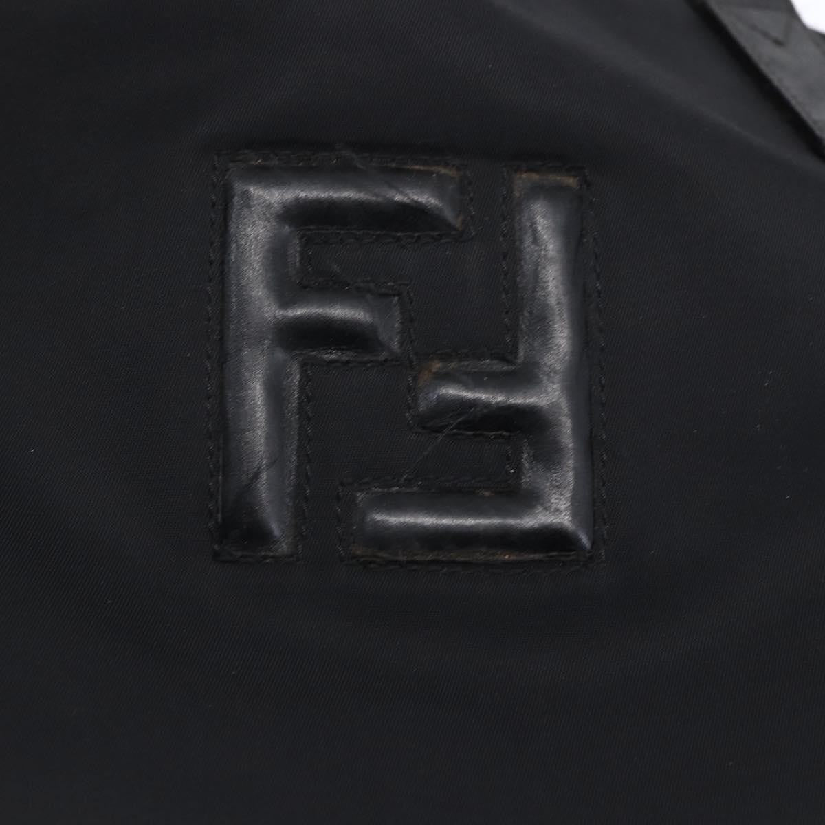 Fendi Vintage FF Tote Nylon, BLACK, NYLON, Tote bag