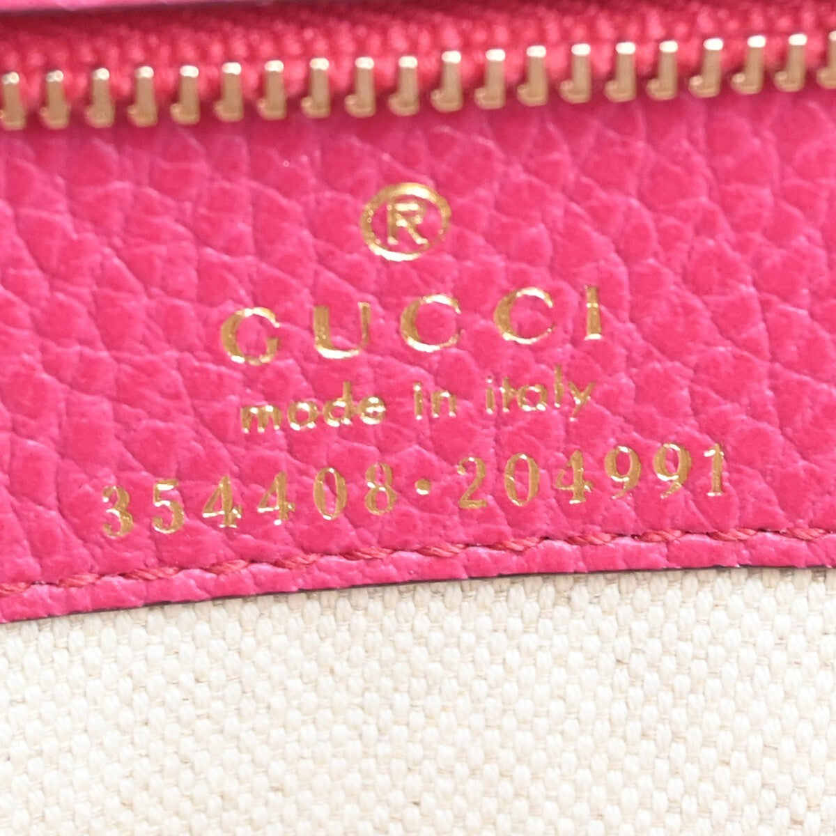 Gucci Swing Tote Leather, PINK, LEATHER, Tote bag