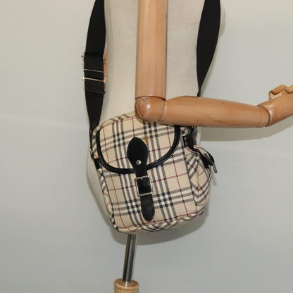 Burberry Nova Check Blue Label Canvas, BEIGE, CANVAS, Shoulder bag