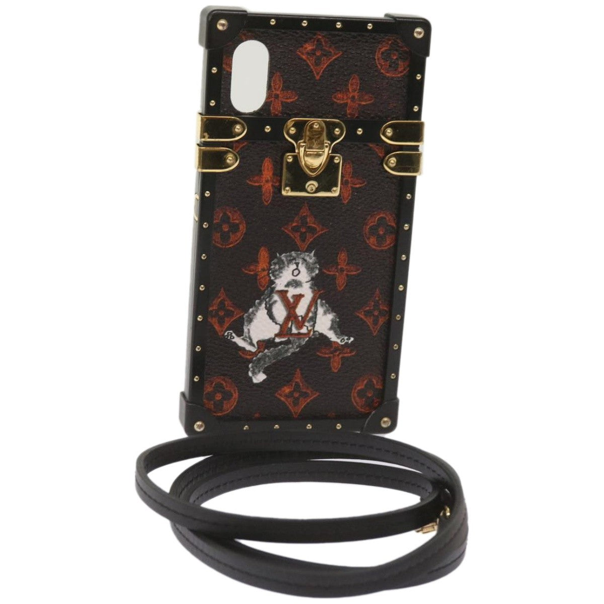 Louis Vuitton Phone case Canvas, BLACK, METAL, Tech accessory