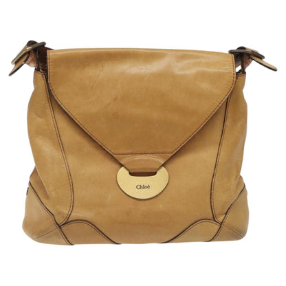 Chloe Vintage Flap shoulder bag Leather, BROWN, LEATHER, Shoulder bag
