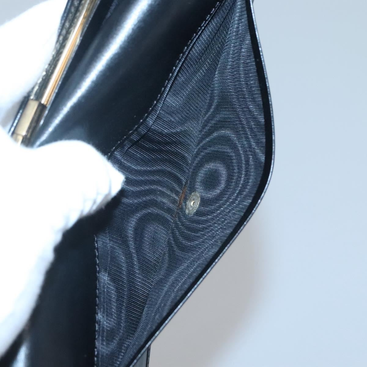 Fendi FF Flap Wallet Zucca Canvas with Embossed Leather, BLACK, CANVAS, Wallets