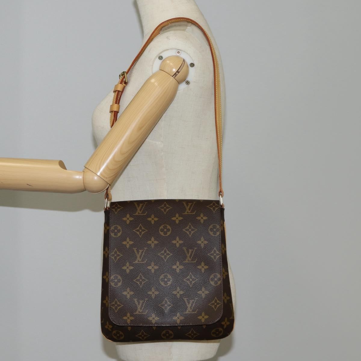 Louis Vuitton Musette Salsa Handbag Monogram Canvas, BROWN, CANVAS, Handbag