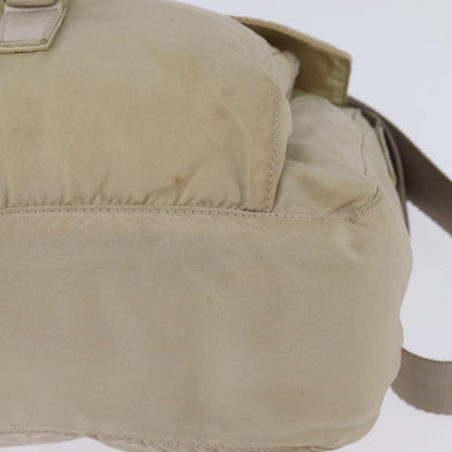Prada Buckle Messenger Bag Tessuto, BEIGE, NYLON, Crossbody bag