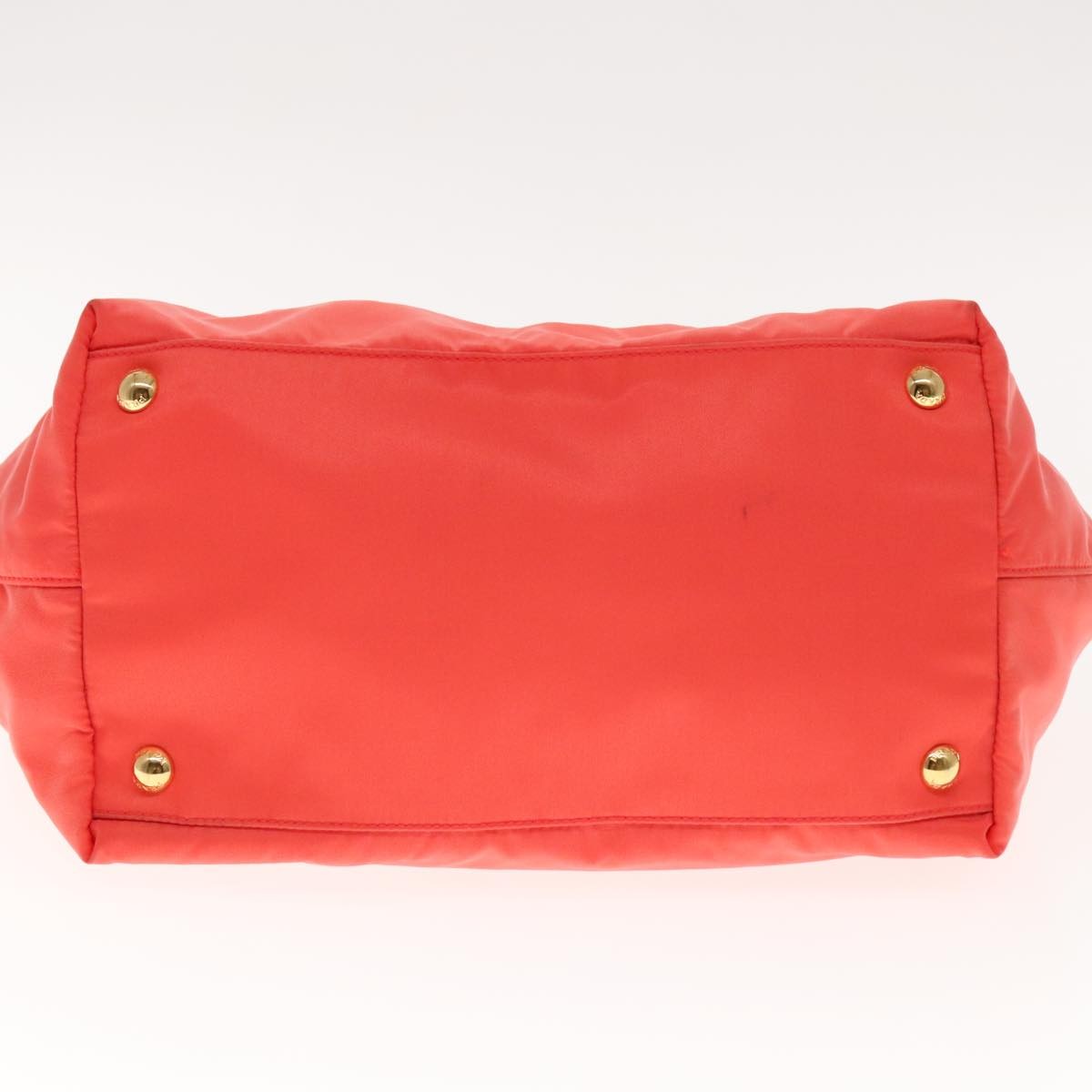 Prada Bow Tote Tessuto, ORANGE, NYLON, Handbag