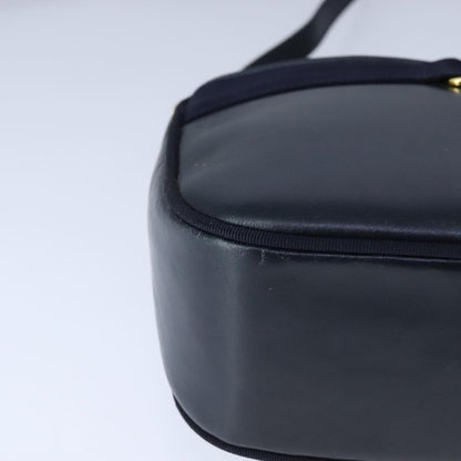 Salvatore Ferragamo Vala Shoulder Bag Leather, NAVY, LEATHER, Shoulder bag