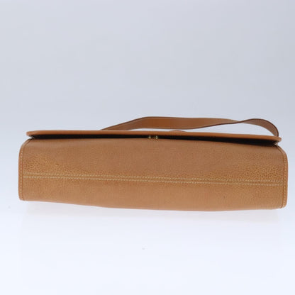 Gucci Vintage Shoulder Bag Leather, BEIGE, LEATHER, Shoulder bag