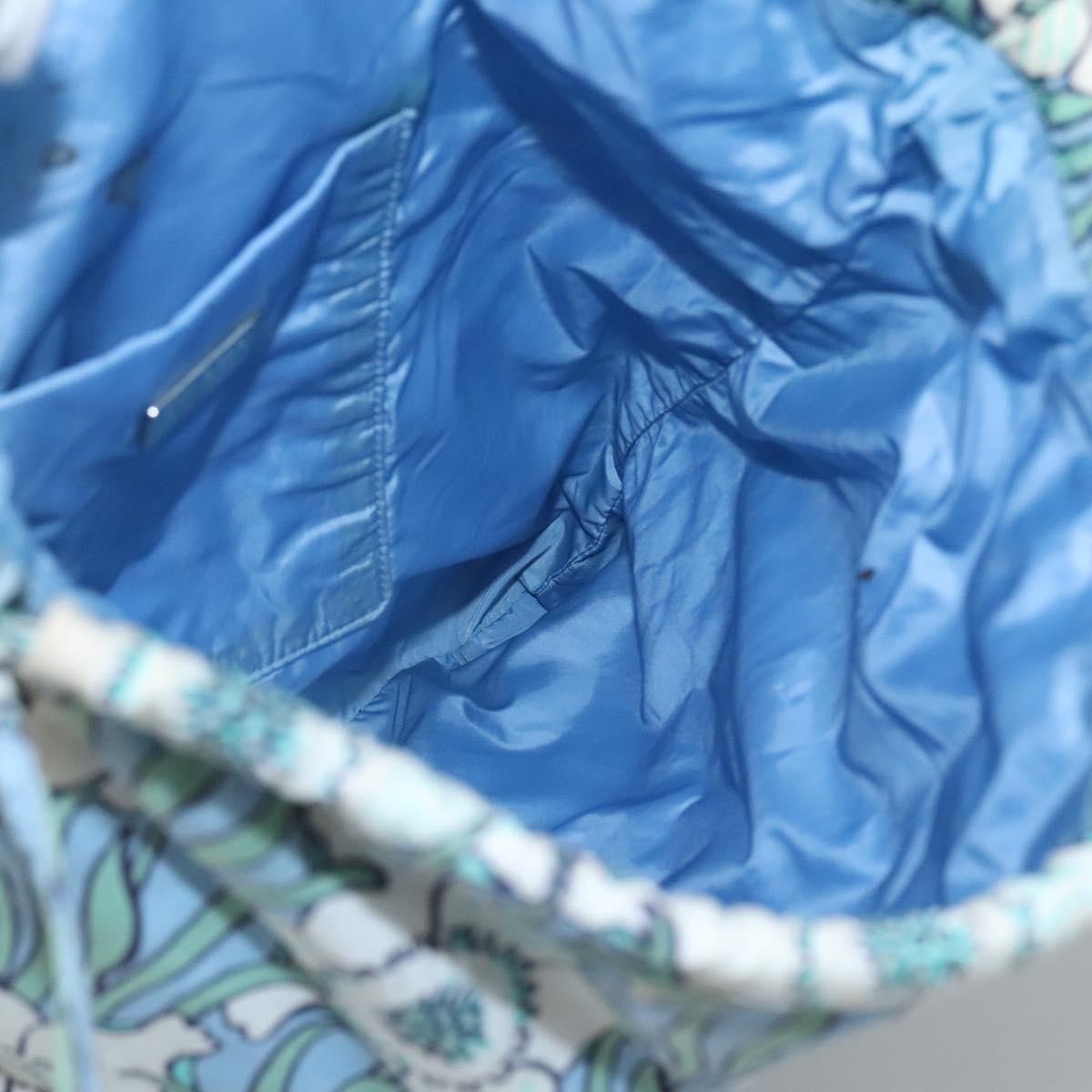 Prada Travel Pouch Tessuto, BLUE, COTTON, Clutche & pouche