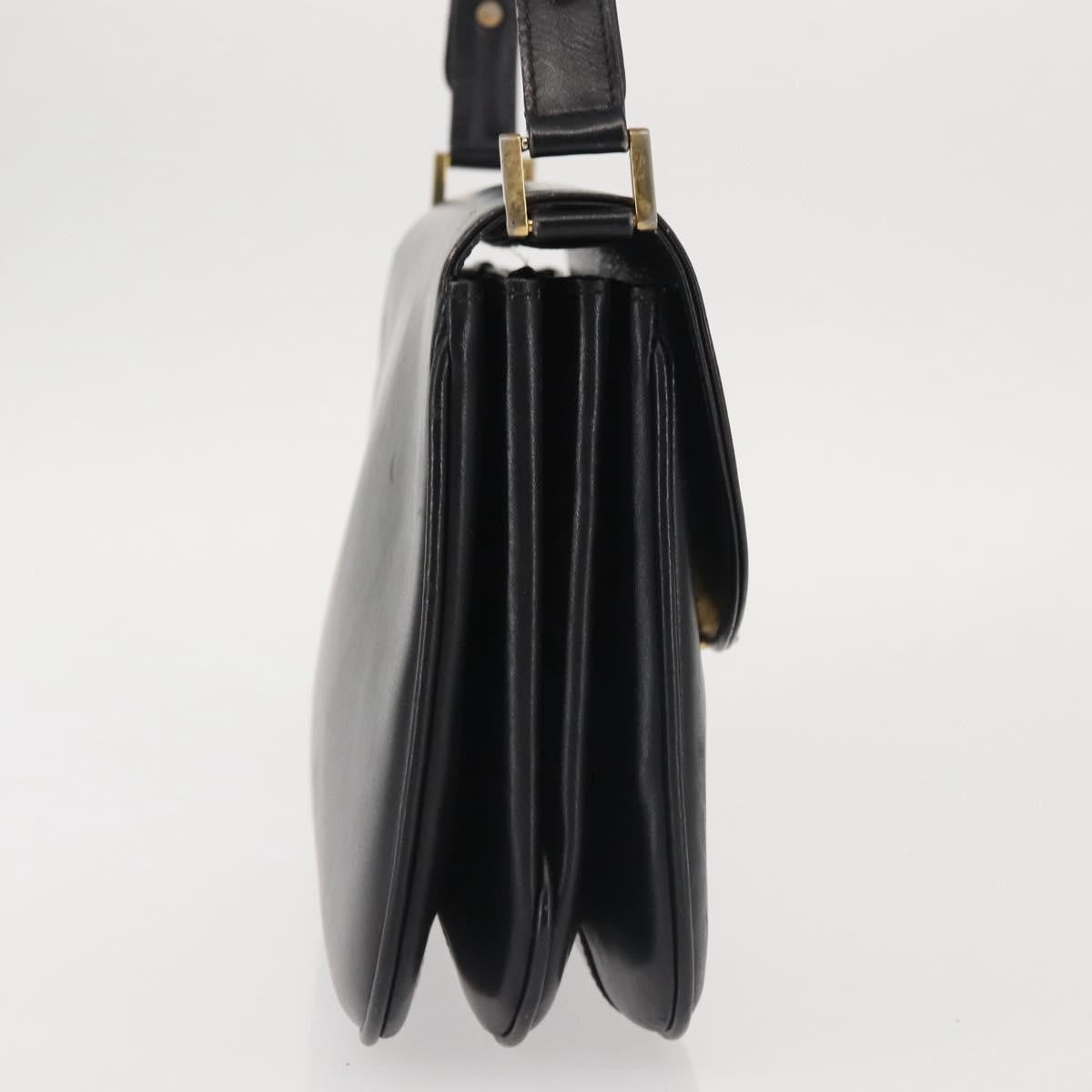 Bally Vintage Shoulder Bag Leather, BLACK, LEATHER, Shoulder bag