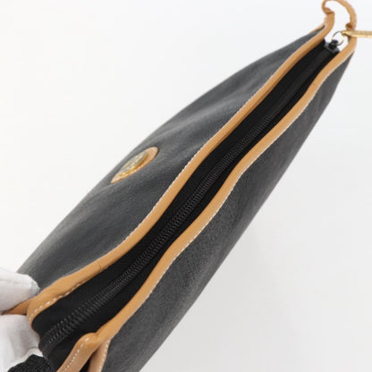 Gucci Zipped Pouch Leather, BLACK, LEATHER, Clutche & pouche