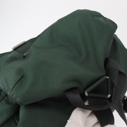 Prada Double Front Pocket Backpack Tessuto, GREEN, NYLON, Backpack