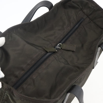 Prada Zip Tote Tessuto, KHAKI, NYLON, Tote bag
