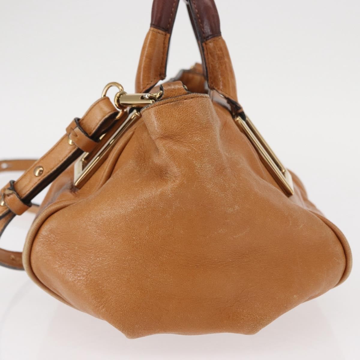 Chloe Ethel Handbag Leather, BROWN, LEATHER, Handbag