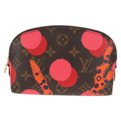 Louis Vuitton Cosmetic Pouch Limited Edition Monogram Jungle Dots, BROWN, CANVAS, Toiletry Case