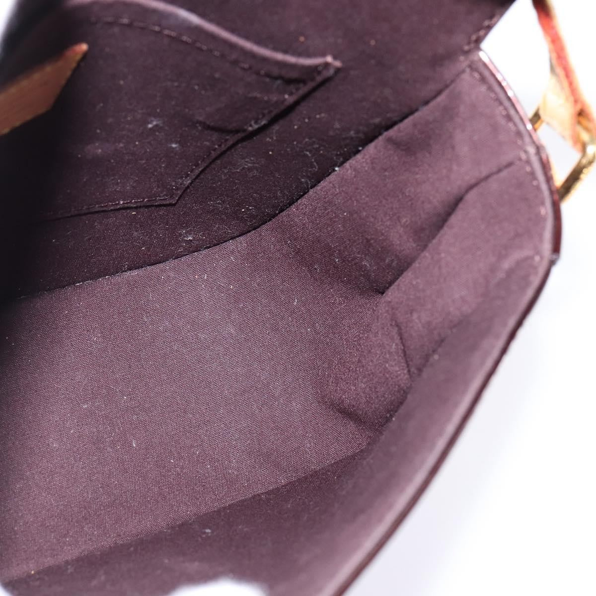 Louis Vuitton Bellflower Handbag Monogram Vernis, BURGUNDY, PATENT_LEATHER, Shoulder bag