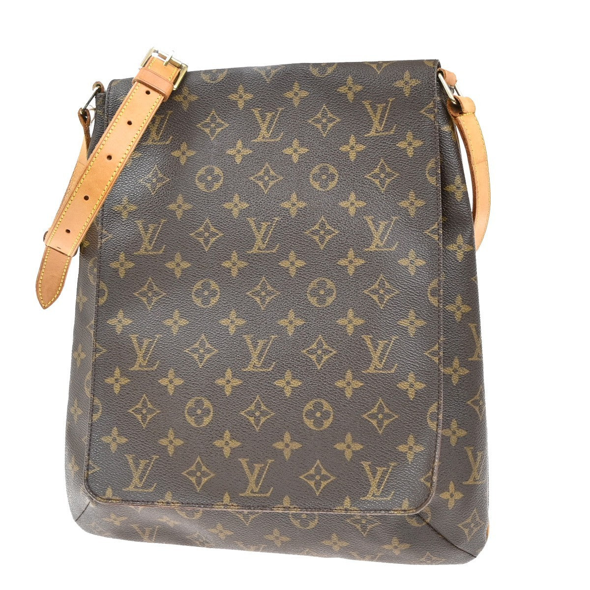 Louis Vuitton Musette Handbag Monogram Canvas, BROWN, CANVAS, Shoulder bag