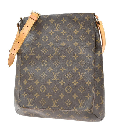 Louis Vuitton Musette Handbag Monogram Canvas, BROWN, CANVAS, Shoulder bag