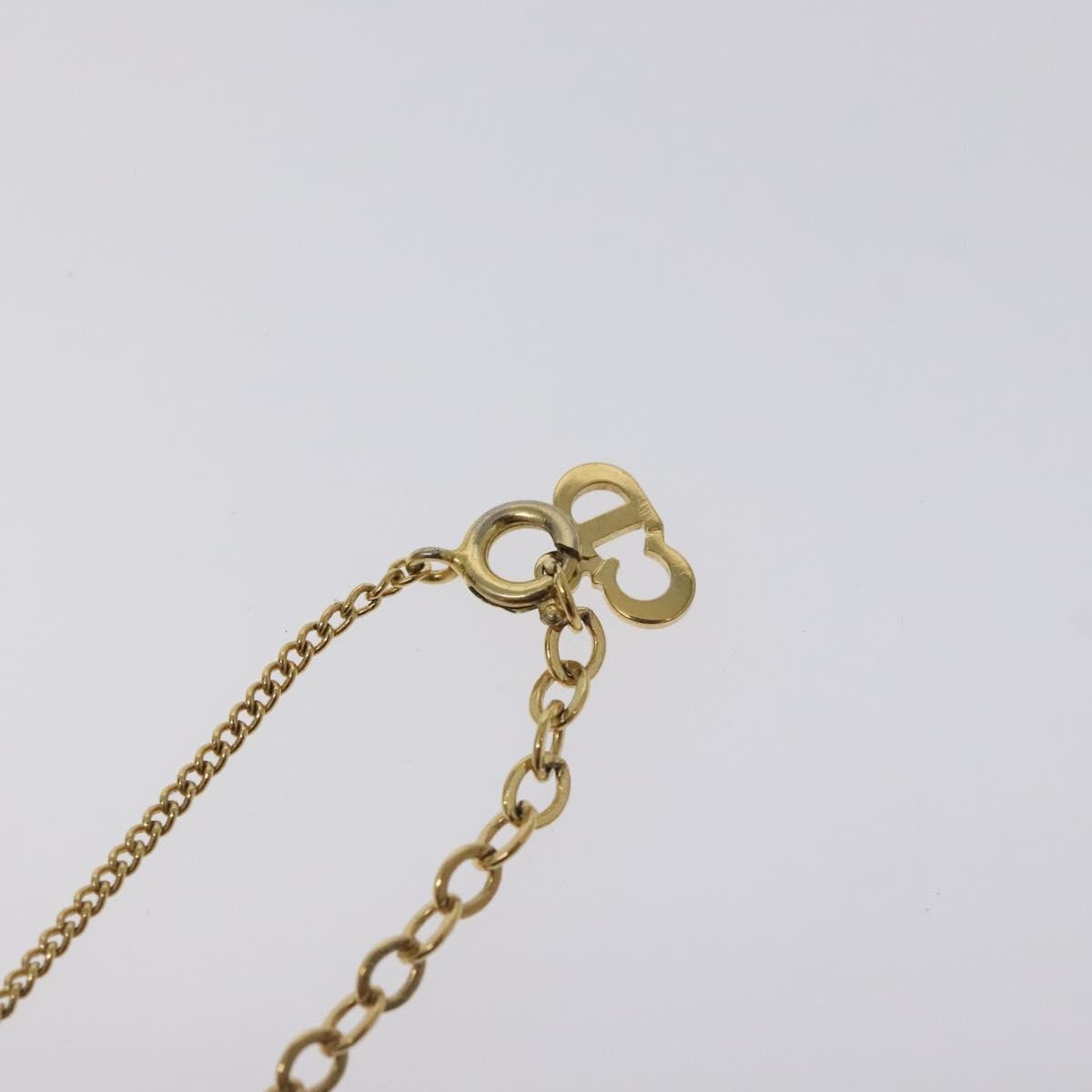 Christian Dior CD Pendant Necklace Gold-plated, GOLD, METAL, Necklace