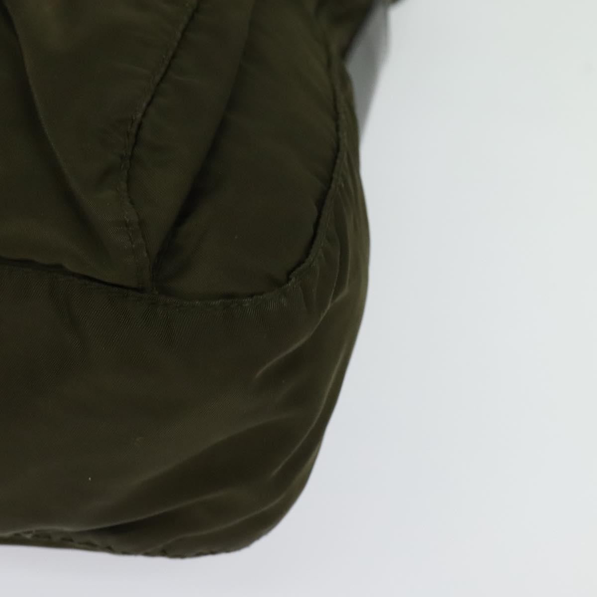 Prada Buckle Messenger Bag Tessuto, KHAKI, NYLON, Shoulder bag