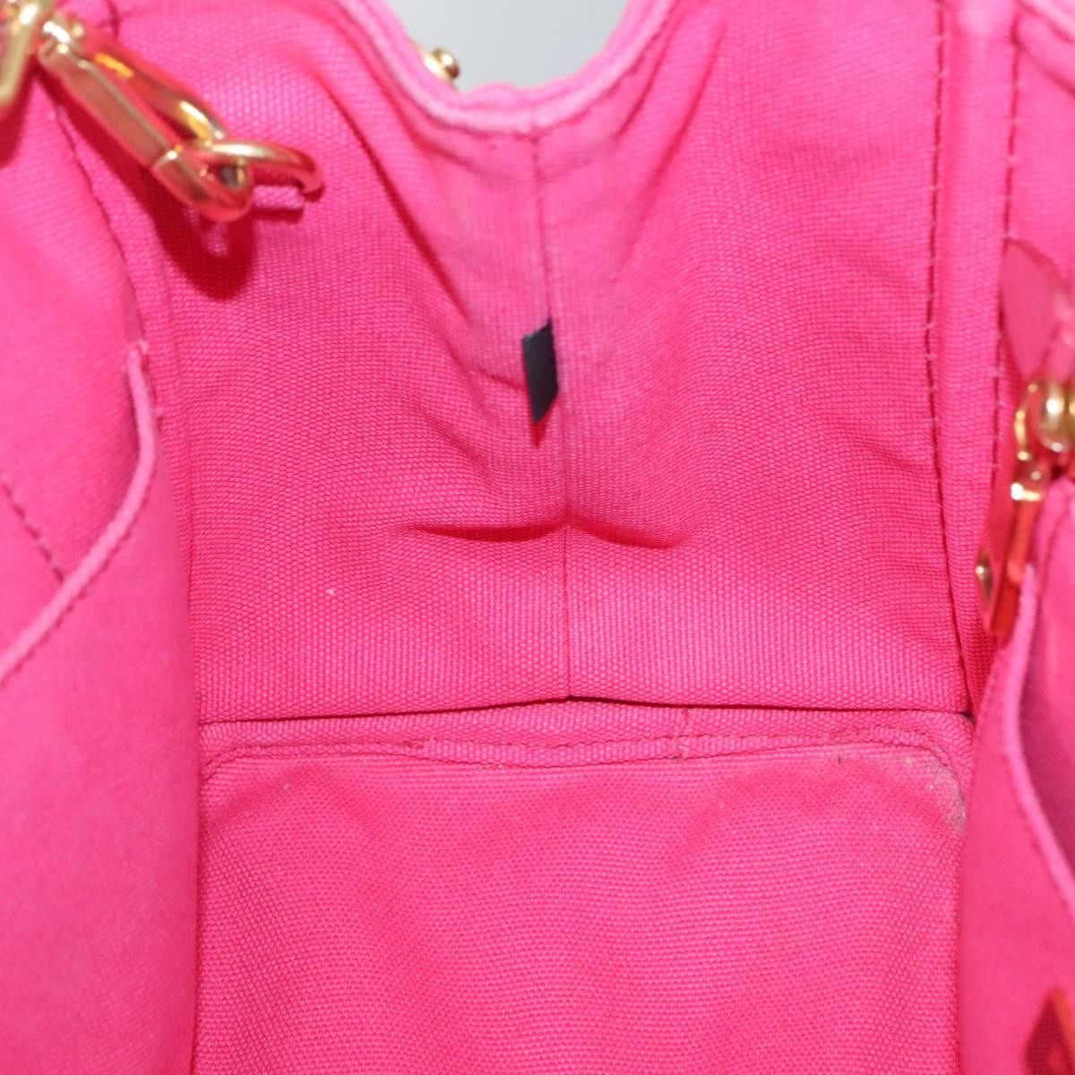 Prada Canapa Convertible Tote Canvas, PINK, CANVAS, Tote bag