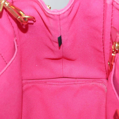 Prada Canapa Convertible Tote Canvas, PINK, CANVAS, Tote bag