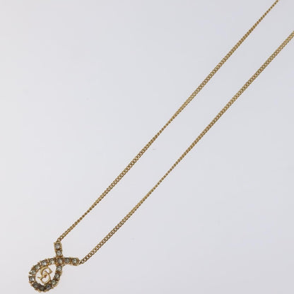 Christian Dior CD Pendant Necklace Gold-plated, GOLD, METAL, Necklace