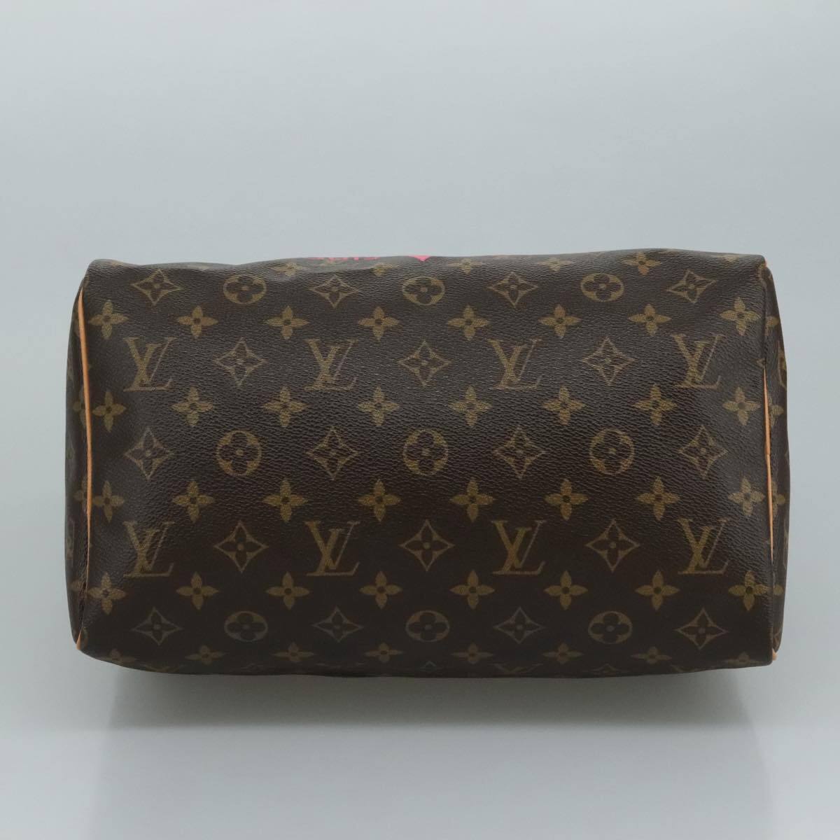 Louis Vuitton Speedy Handbag Limited Edition V Monogram Canvas, BROWN, CANVAS, Handbag