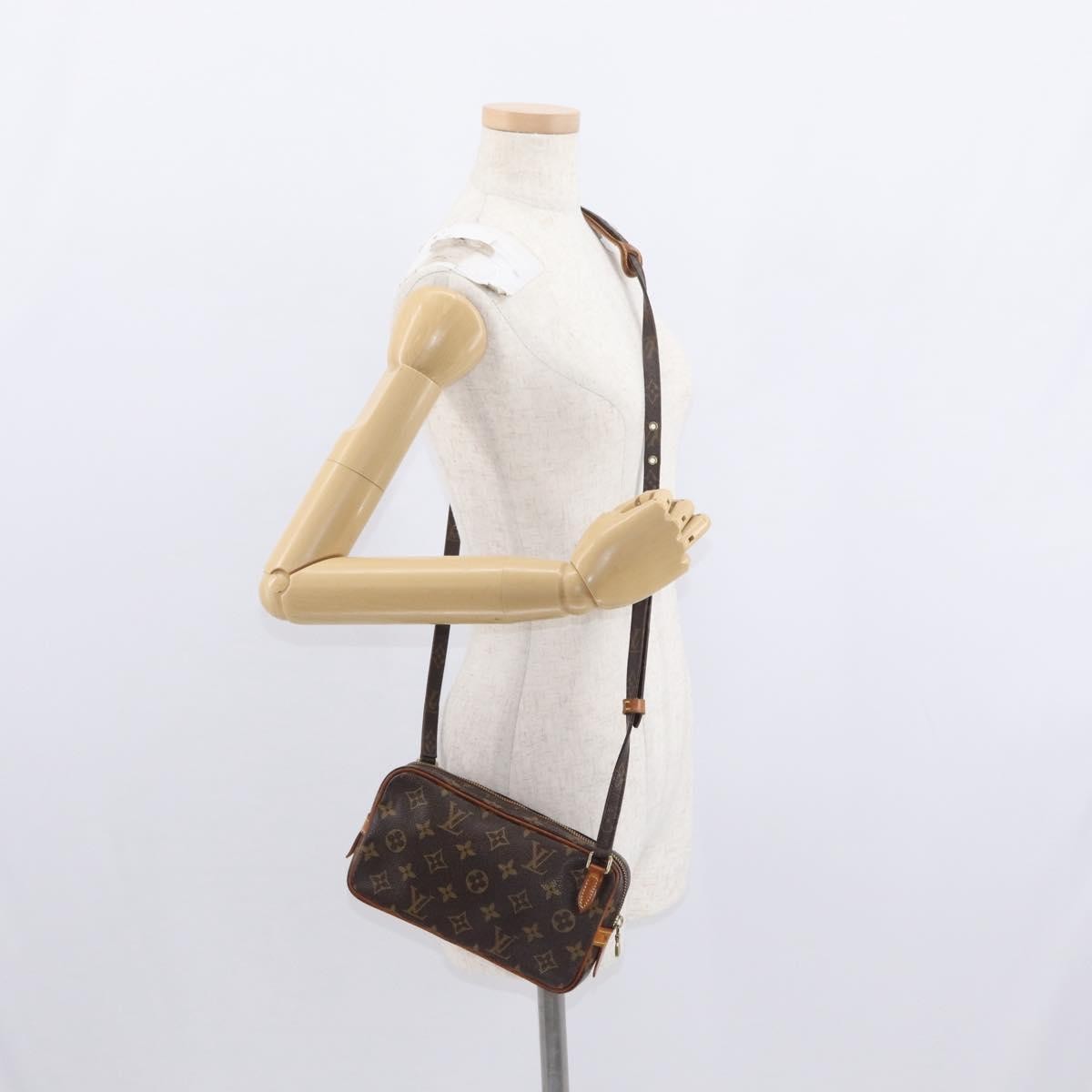 Louis Vuitton Pochette Marly Bandouliere Bag Monogram Canvas, BROWN, CANVAS, Clutche & pouche