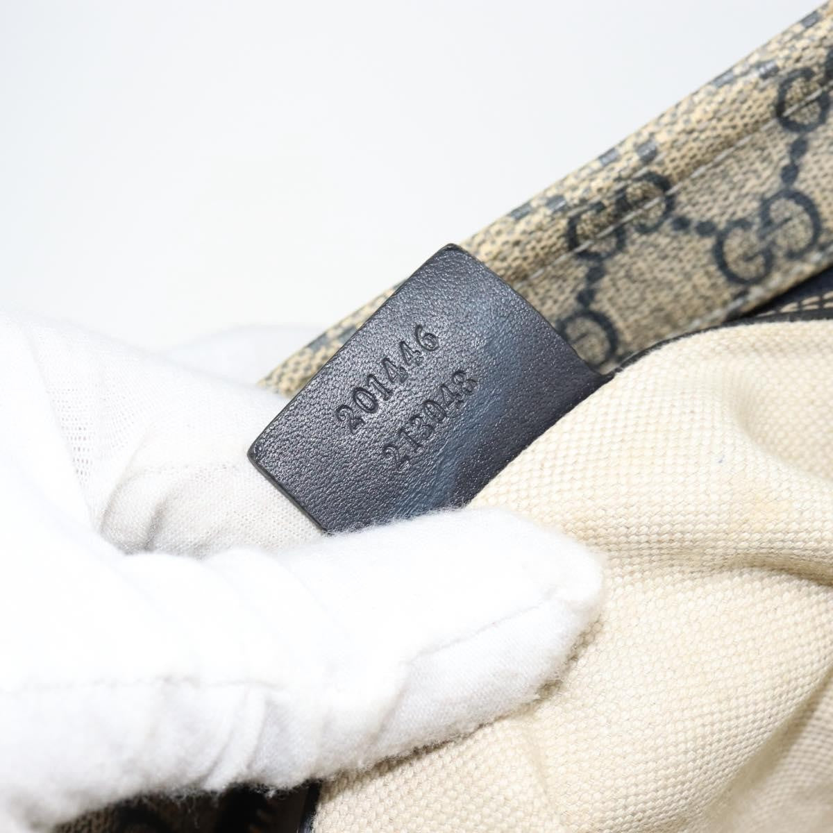 Gucci Zip Top Messenger Bag GG Coated Canvas, NAVY, PVC, Shoulder bag