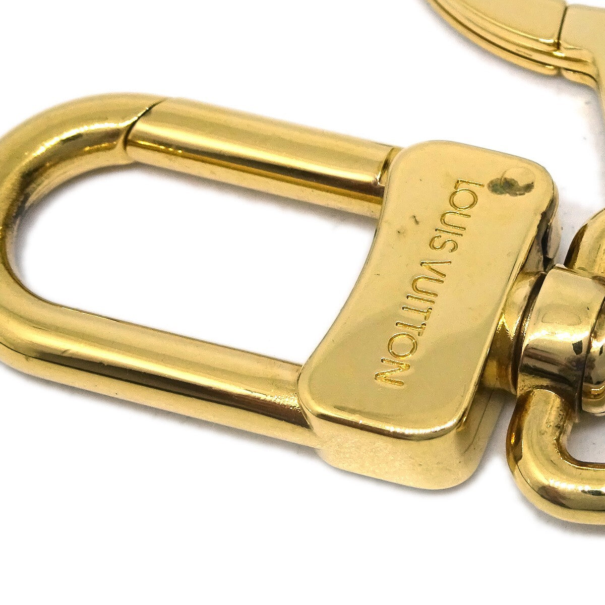 Louis Vuitton Bolt Pochette Extender Keychain Metal, GOLD, GOLD_PLATED, Charms and Keychains