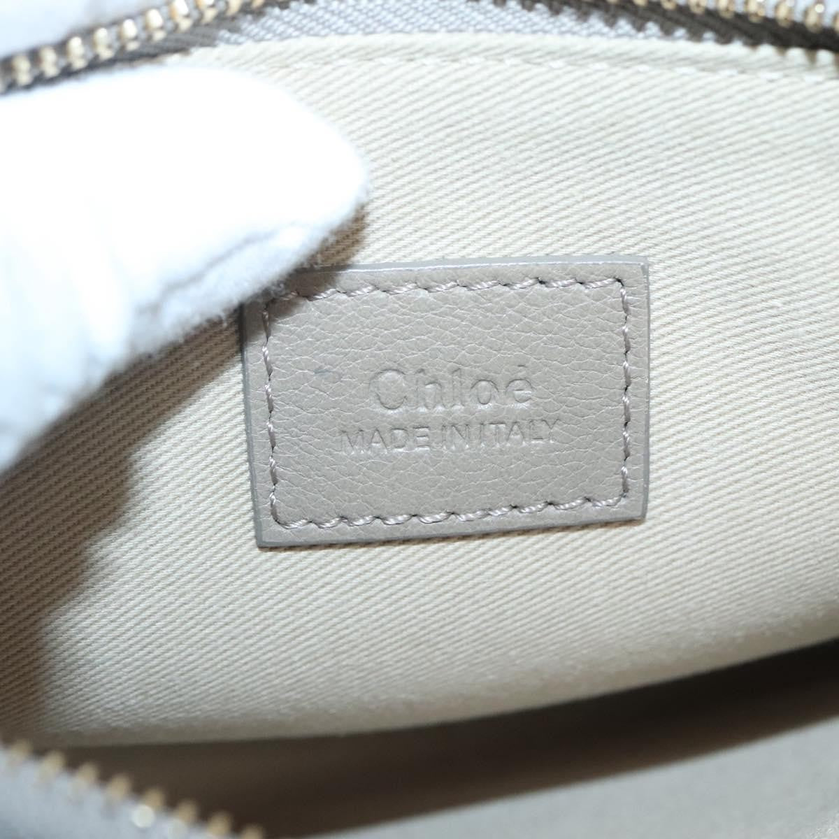 Chloe Vick Tote Leather, BEIGE, LEATHER, Tote bag