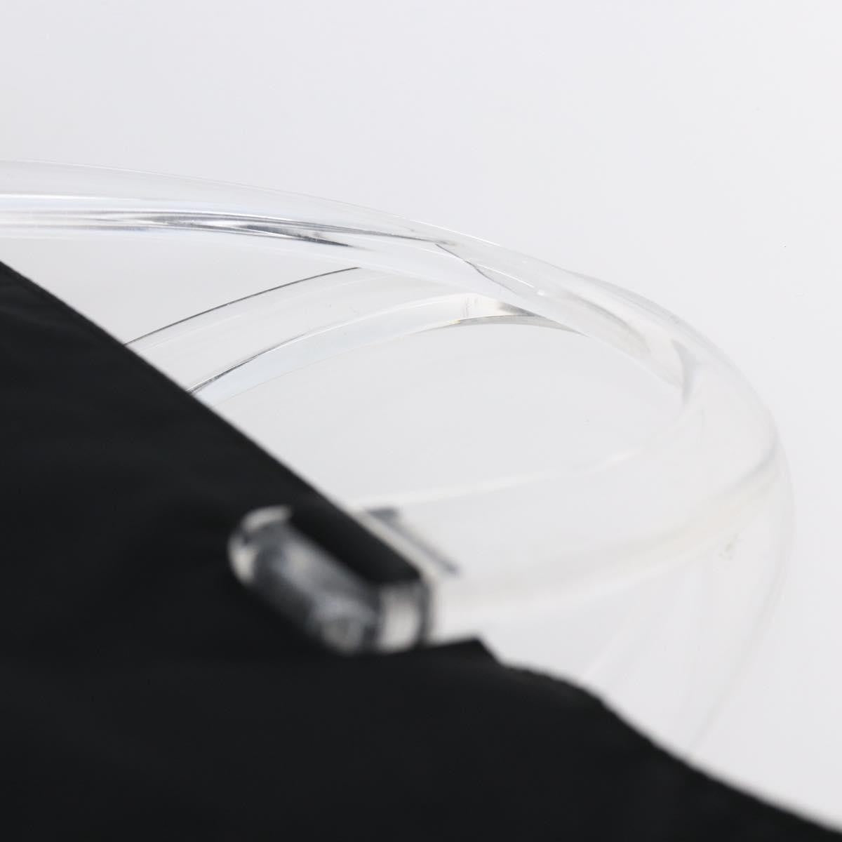 Prada Resin Handle Tote Tessuto, BLACK, NYLON, Tote bag