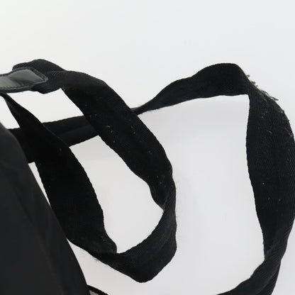 Prada Vela Double Front Pocket Backpack Tessuto with Saffiano Leather, BLACK, NYLON, Backpack