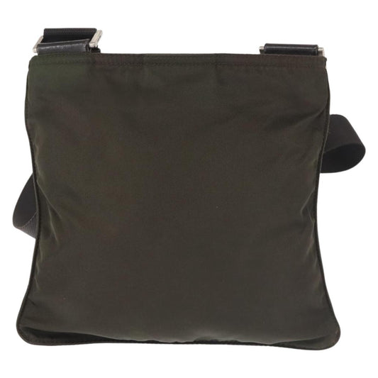Prada Front Pocket Messenger Bag Tessuto, KHAKI, NYLON, Shoulder bag