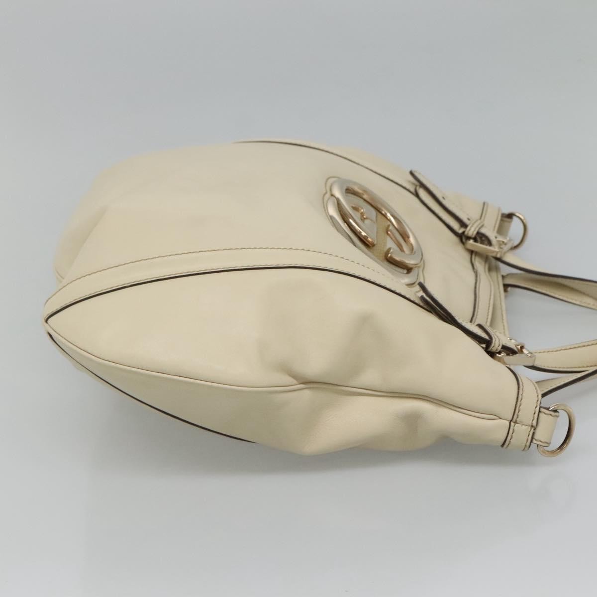 Gucci Britt Convertible Satchel Leather, BEIGE, LEATHER, Handbag