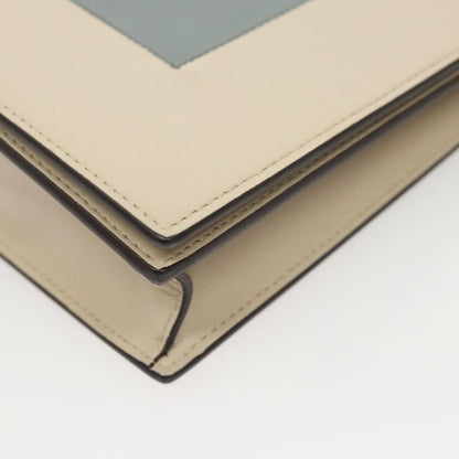 Celine Chain Shoulder Bag Leather, GRAY, LEATHER, Shoulder bag