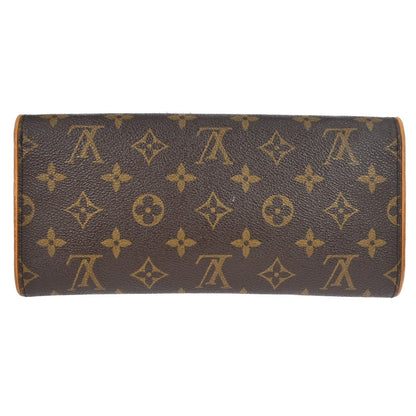 Louis Vuitton Twin Handbag Monogram Canvas, BROWN, CANVAS, Clutche & pouche